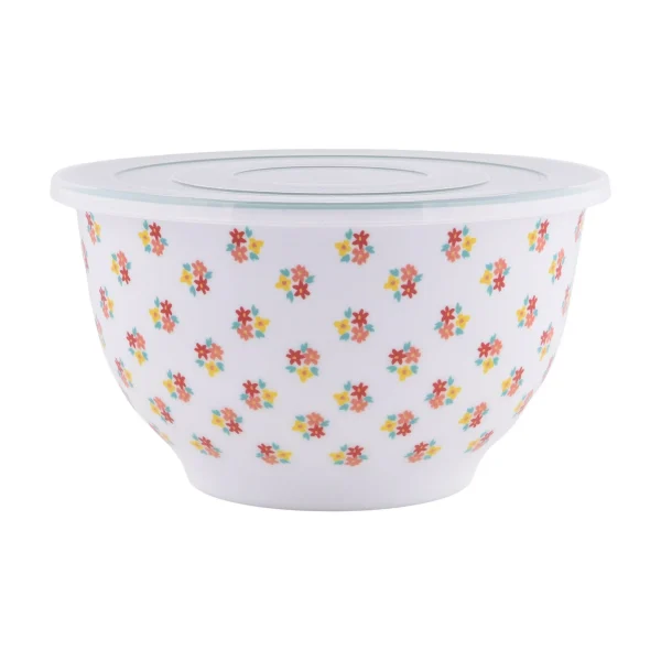 The Pioneer Woman Melamine Mixing Bowl Set, 10 Piece Set, Spring Bouquet - Image 6