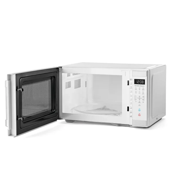 Hamilton Beach 1.1 Cu ft Countertop Microwave Oven, White and Stainless Steel - Image 3