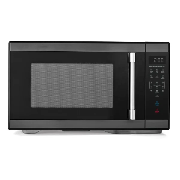 Hamilton Beach 1.1 Cu ft Countertop Microwave Oven, White and Stainless Steel - Image 6