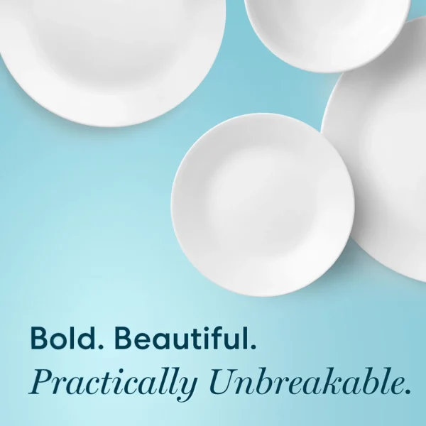 Corelle®- Winter Frost White, Round 12-Piece Dinnerware Set - Image 6