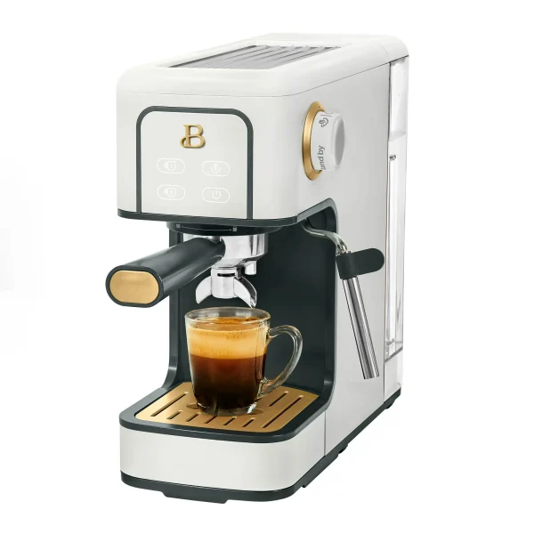 Beautiful Slim Espresso Machine with 20-Bar Pressure, White Icing by Drew Barrymore - Image 4