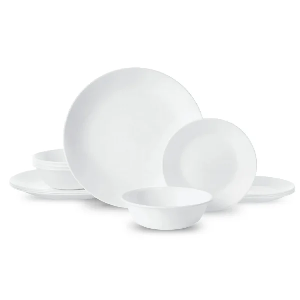 Corelle®- Winter Frost White, Round 12-Piece Dinnerware Set - Image 3