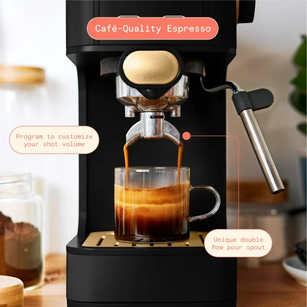 Beautiful Slim Espresso Machine with 20-Bar Pressure, White Icing by Drew Barrymore - Image 2