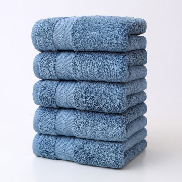 Cinvoph Bathroom Hand Towels, Cotton Hand Towel for Bath, Hand, Face, Kitchen, Super Soft Absorbent, Machine Washable, Size 14" x 30" - Image 2
