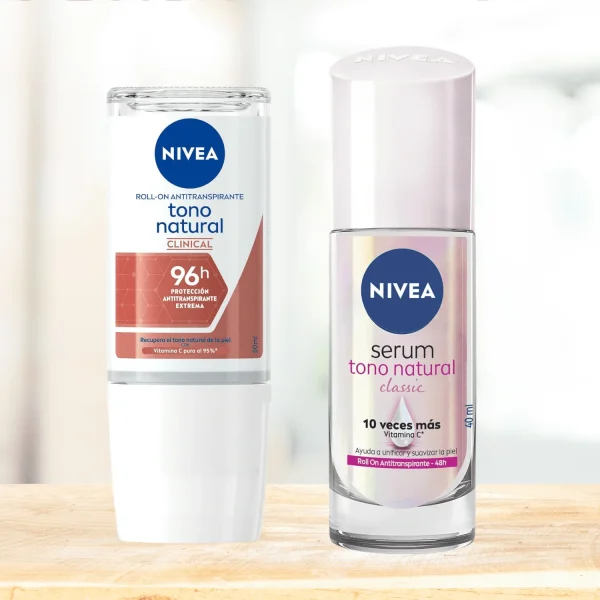 Nivea Extra Whitening 40ml /Natural Tone 50ml, 96 Hour and 48 Hour Combo Antiperspirant Roll On