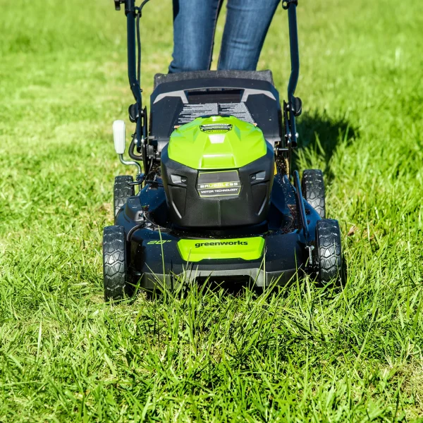 Greenworks 40V 20" Brushless Push Lawn Mower with 4.0 Ah Battery & Quick Charger 2516302VT - Image 3