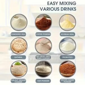 white self stirring mug