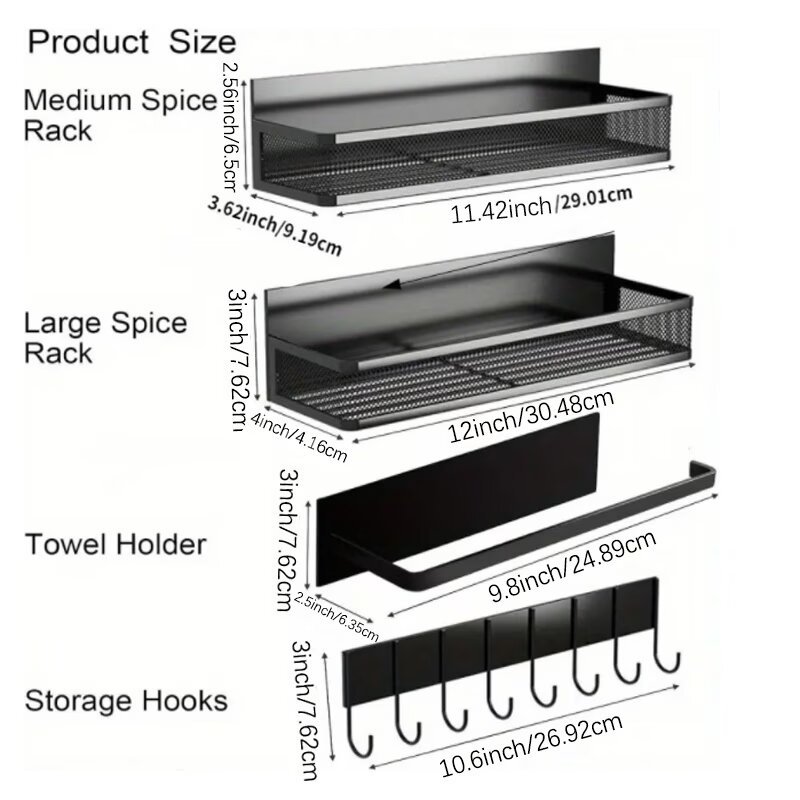 organizer rack spice magnetic