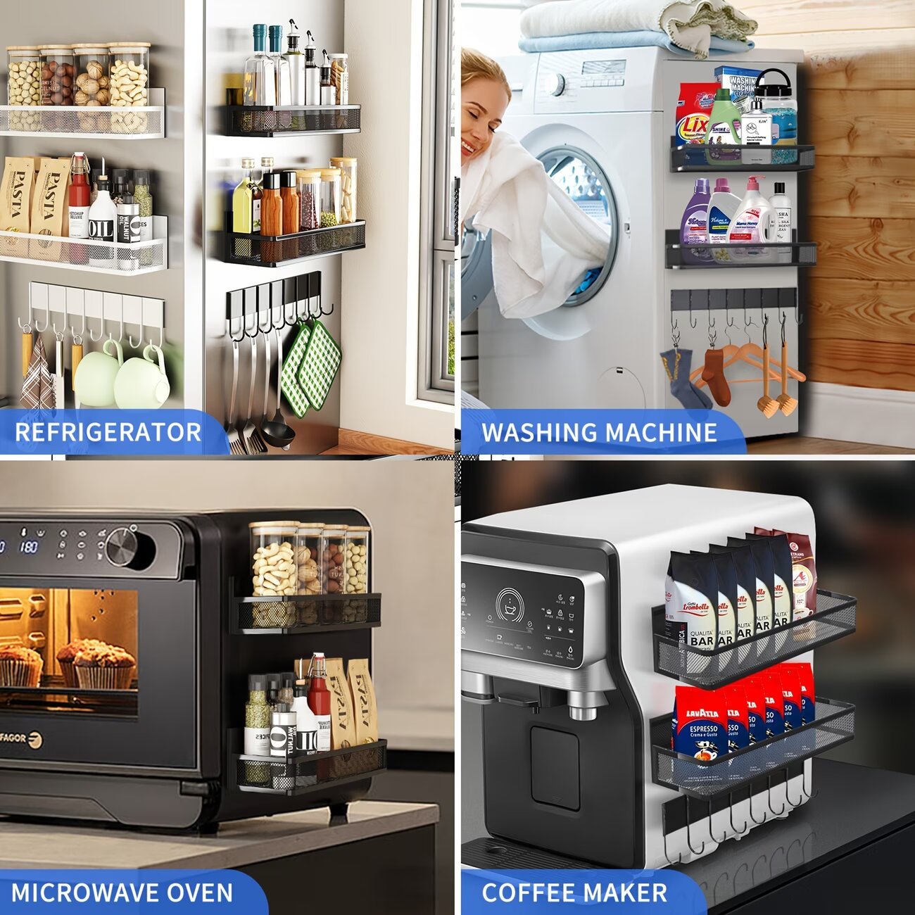 magnetic shelf organizer