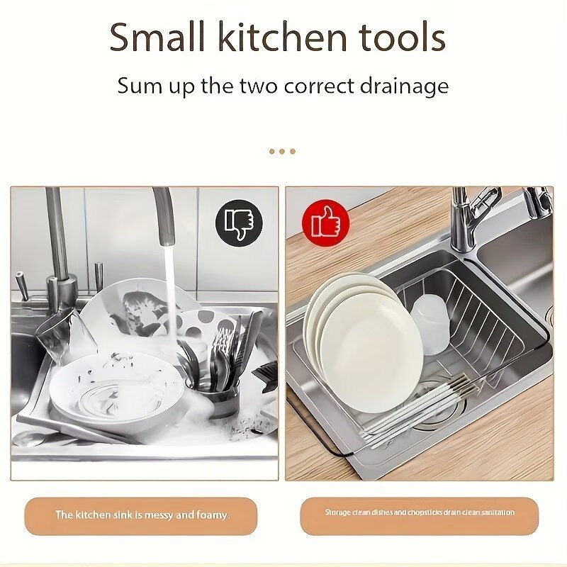 stainless steel dish drainer