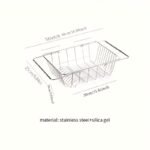 stainless steel dish drainer