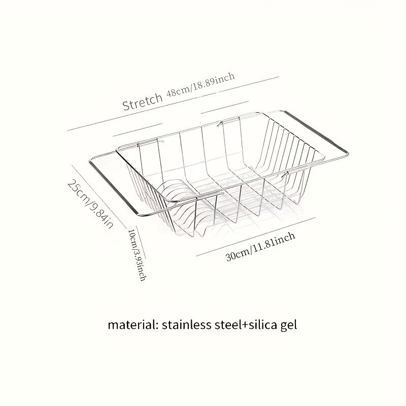 stainless steel dish drainer