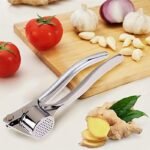 stainless steel garlic press